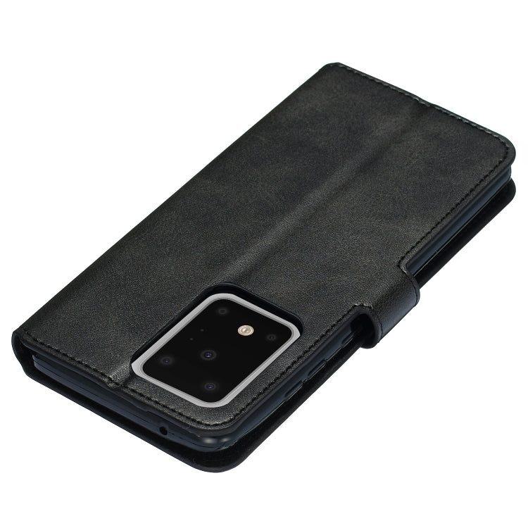For Galaxy S20 Ultra Classic Calf Texture Magnetic Attraction Horizontal Flip Leather Case with Stand & Card Slots & Wallet Function