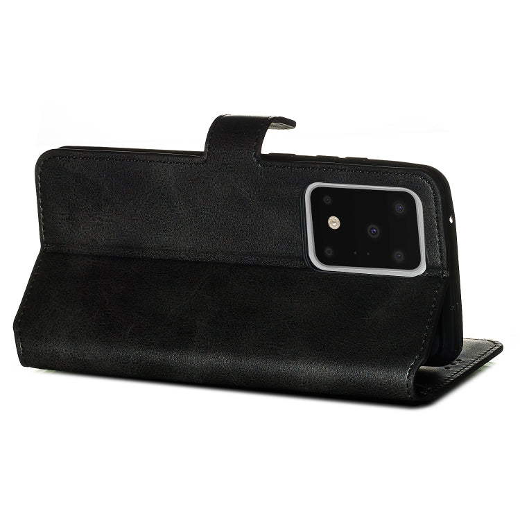 For Galaxy S20 Ultra Classic Calf Texture Magnetic Attraction Horizontal Flip Leather Case with Stand & Card Slots & Wallet Function