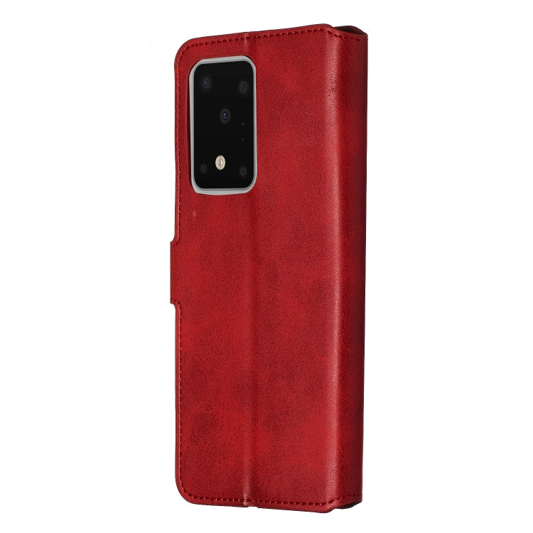 For Galaxy S20 Ultra Classic Calf Texture Magnetic Attraction Horizontal Flip Leather Case with Stand & Card Slots & Wallet Function
