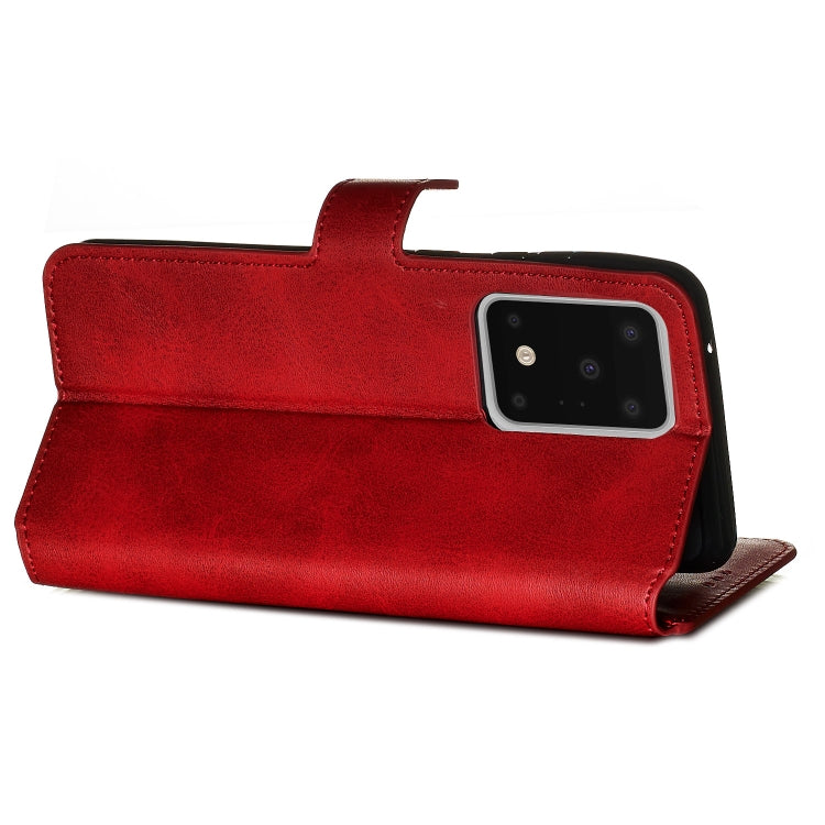 For Galaxy S20 Ultra Classic Calf Texture Magnetic Attraction Horizontal Flip Leather Case with Stand & Card Slots & Wallet Function