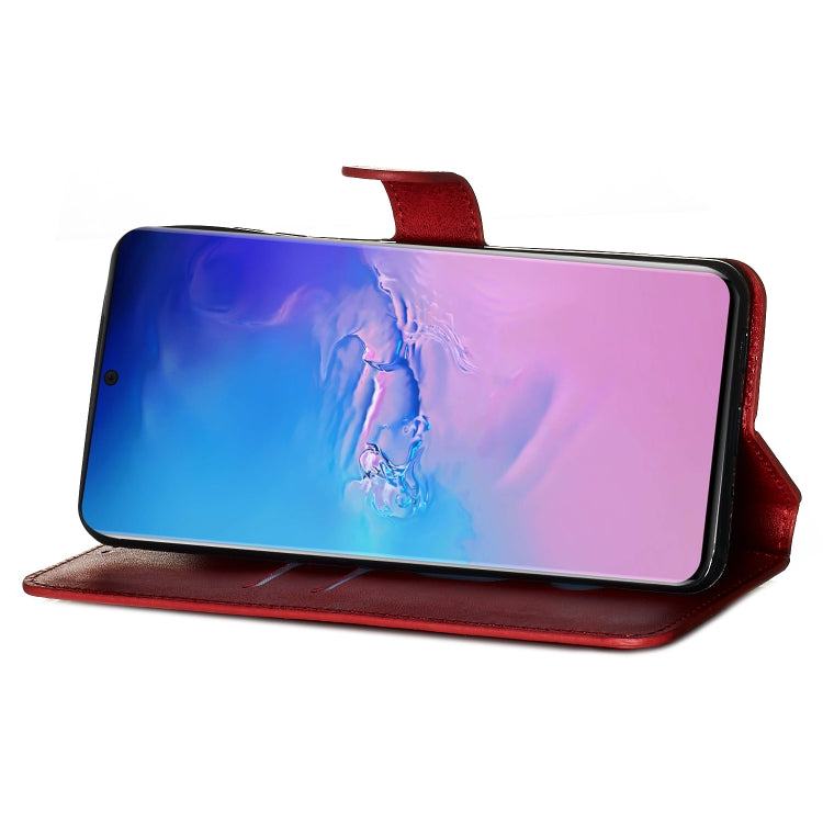 For Galaxy S20 Ultra Classic Calf Texture Magnetic Attraction Horizontal Flip Leather Case with Stand & Card Slots & Wallet Function