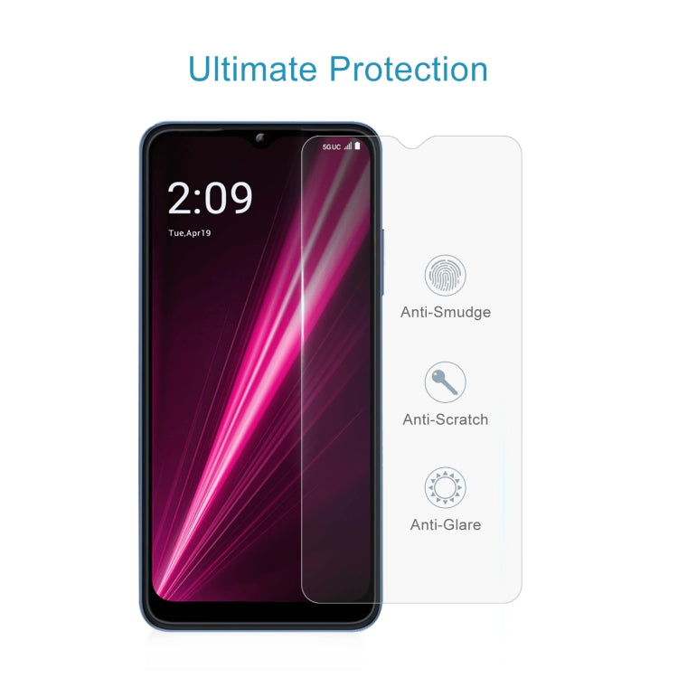 For T-Mobile REVVL 6 5G 50 PCS 0.26mm 9H 2.5D Tempered Glass Film
