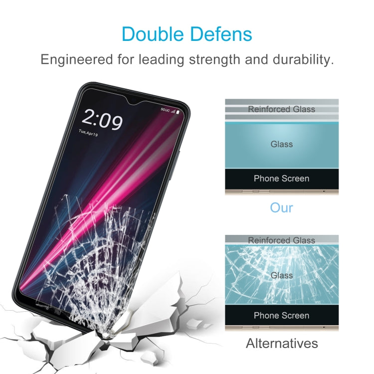 For T-Mobile REVVL 6 Pro 5G 50 PCS 0.26mm 9H 2.5D Tempered Glass Film