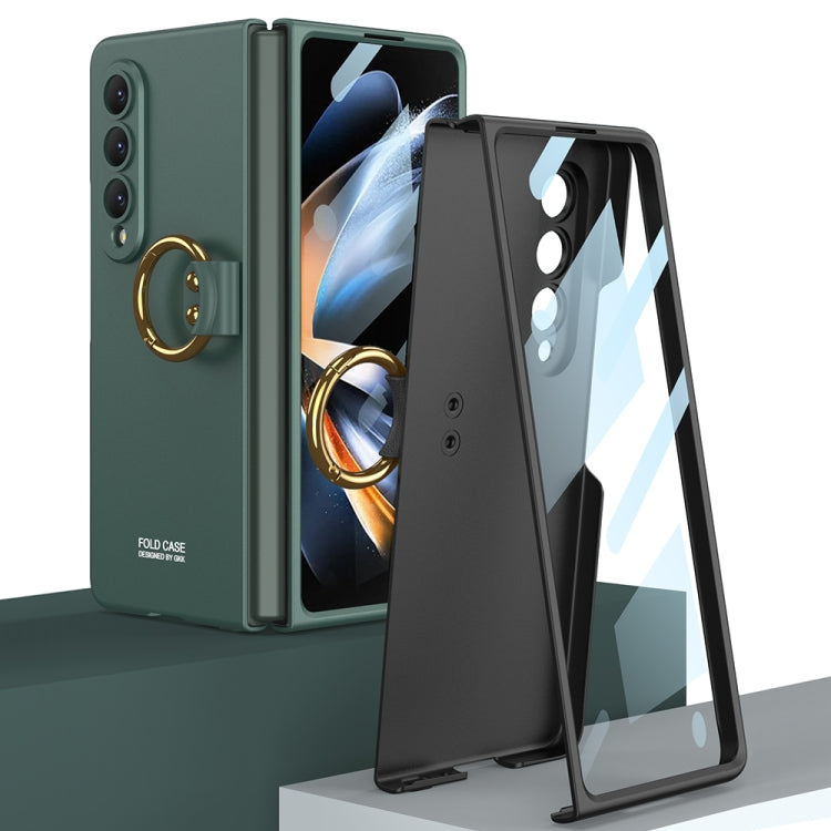 For Samsung Galaxy Z Fold4 GKK Ultra-thin PC Full Coverage Phone Case with Ring Holder