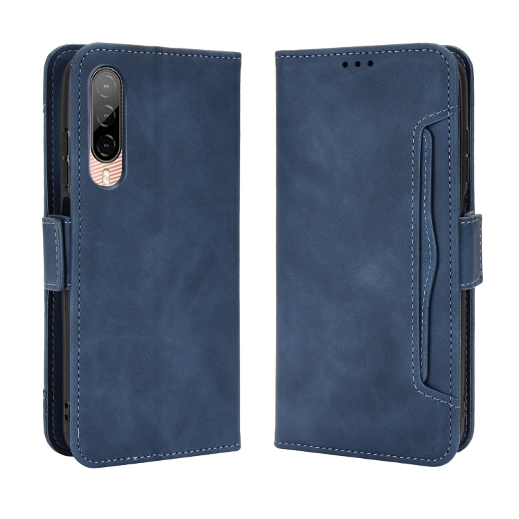 For HTC Desire 22 Pro Skin Feel Calf Texture Card Slots Leather Phone Case