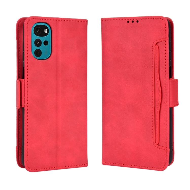 For Motorola Moto E32s / G22 Skin Feel Calf Texture Card Slots Leather Phone Case