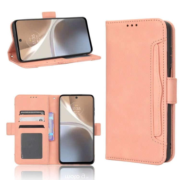 For Motorola Moto G32 Skin Feel Calf Texture Card Slots Leather Phone Case