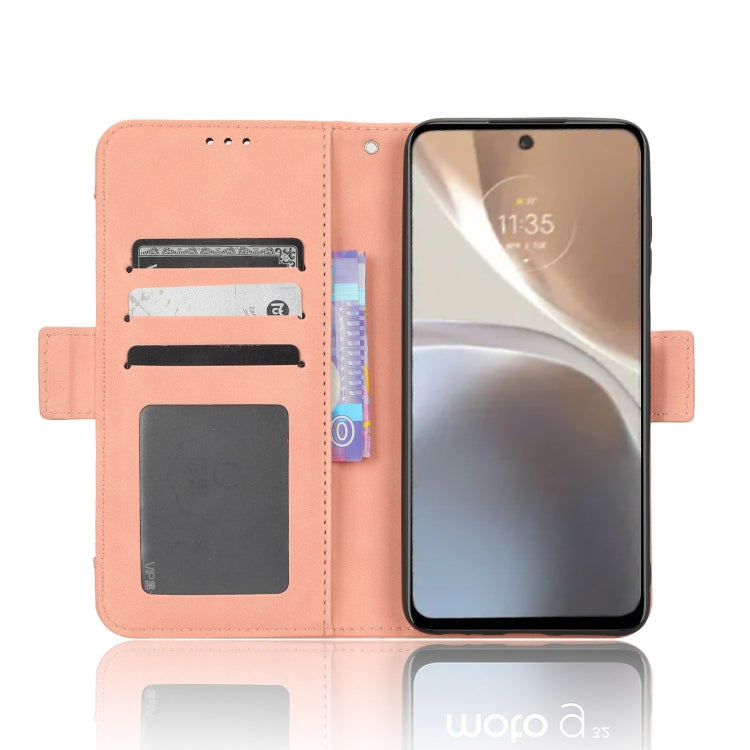 For Motorola Moto G32 Skin Feel Calf Texture Card Slots Leather Phone Case