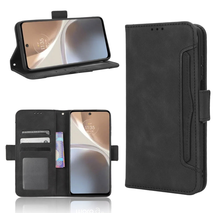 For Motorola Moto G32 Skin Feel Calf Texture Card Slots Leather Phone Case