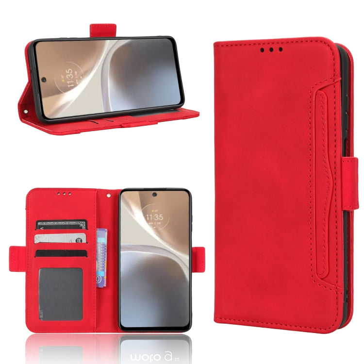 For Motorola Moto G32 Skin Feel Calf Texture Card Slots Leather Phone Case