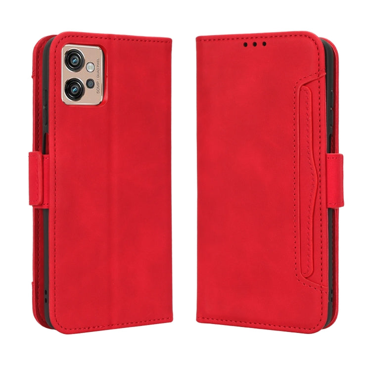 For Motorola Moto G32 Skin Feel Calf Texture Card Slots Leather Phone Case