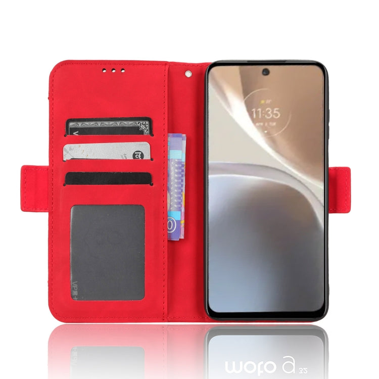 For Motorola Moto G32 Skin Feel Calf Texture Card Slots Leather Phone Case