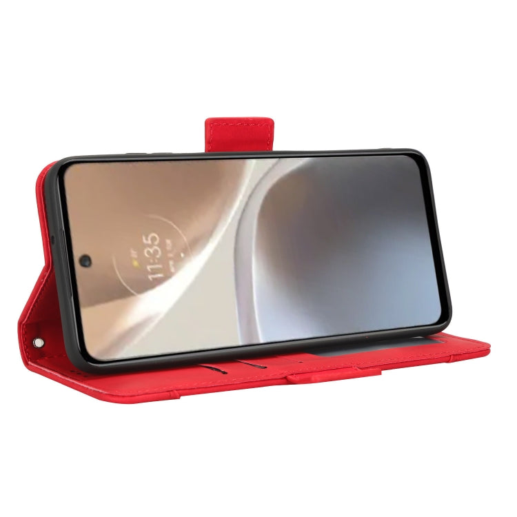 For Motorola Moto G32 Skin Feel Calf Texture Card Slots Leather Phone Case