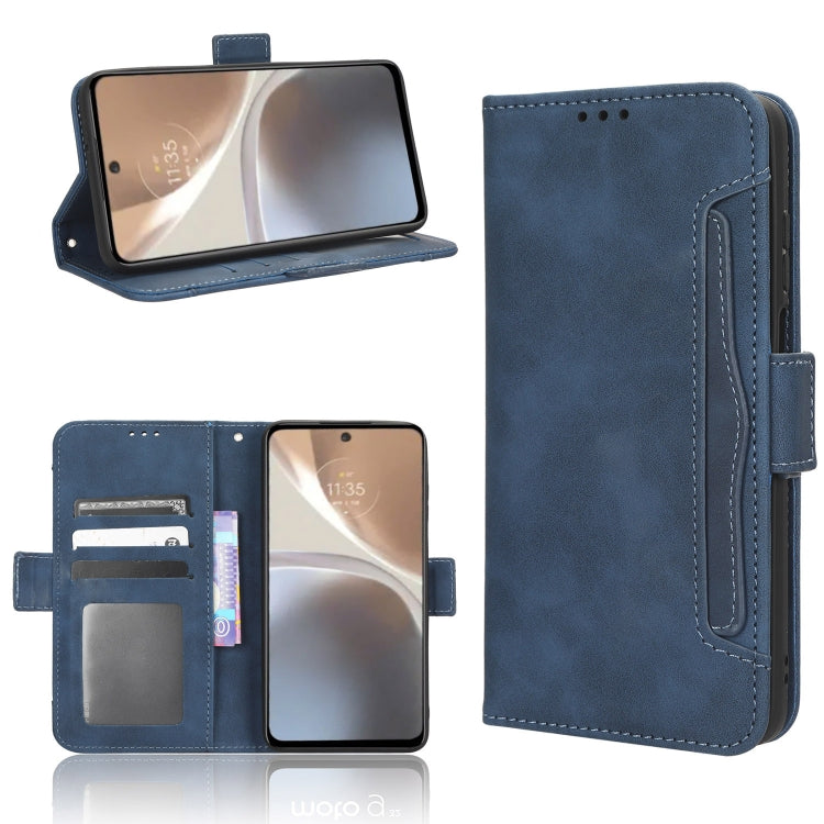 For Motorola Moto G32 Skin Feel Calf Texture Card Slots Leather Phone Case