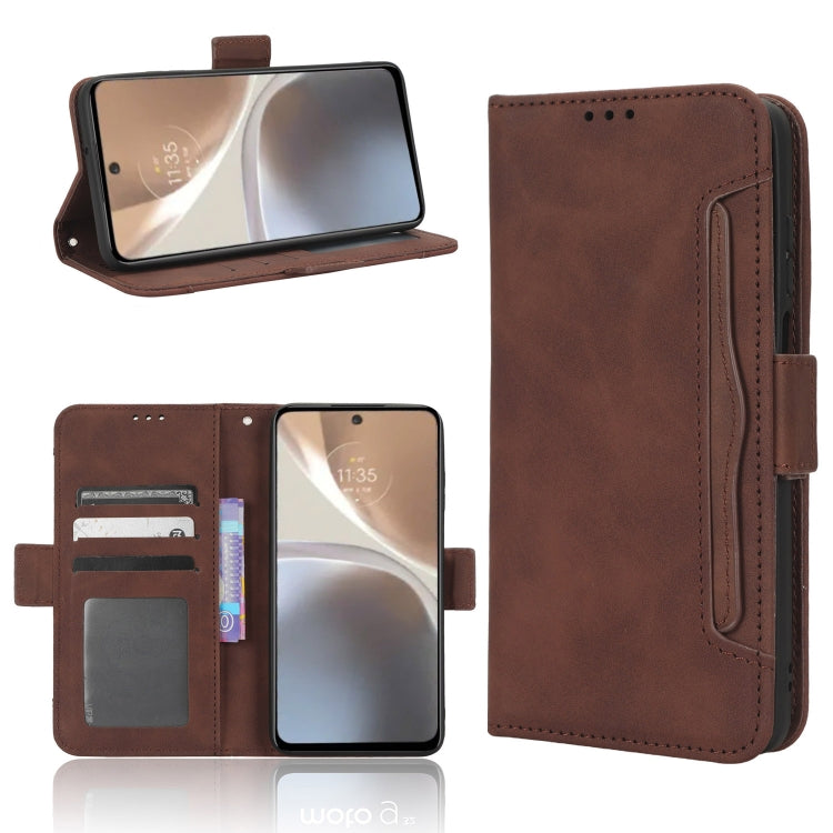 For Motorola Moto G32 Skin Feel Calf Texture Card Slots Leather Phone Case