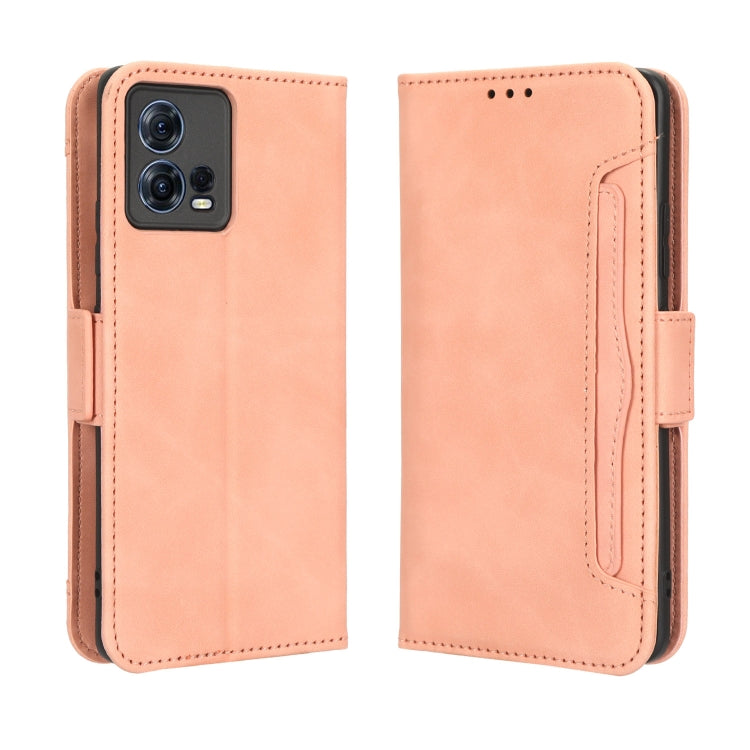 For Motorola Moto S30 Pro 5G Skin Feel Calf Texture Card Slots Leather Phone Case