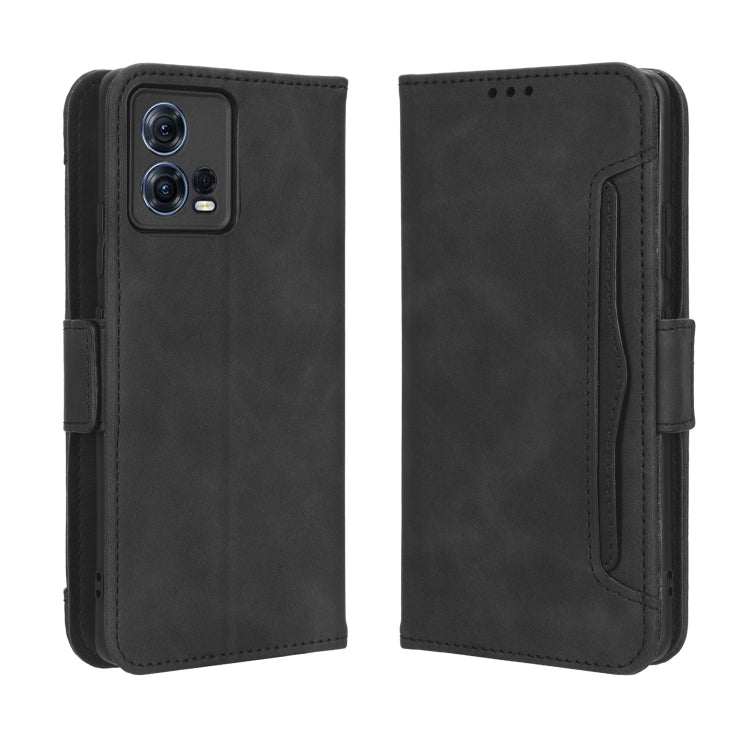 For Motorola Moto S30 Pro 5G Skin Feel Calf Texture Card Slots Leather Phone Case