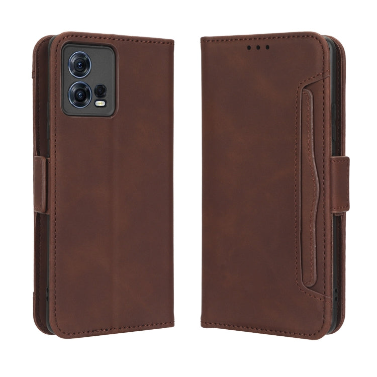For Motorola Moto S30 Pro 5G Skin Feel Calf Texture Card Slots Leather Phone Case