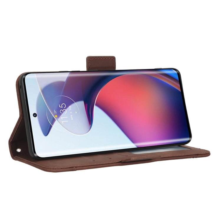 For Motorola Moto S30 Pro 5G Skin Feel Calf Texture Card Slots Leather Phone Case