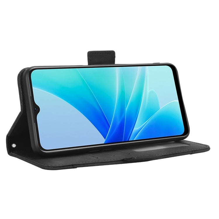 For OPPO A57 5G / 4G Skin Feel Calf Texture Card Slots Leather Phone Case