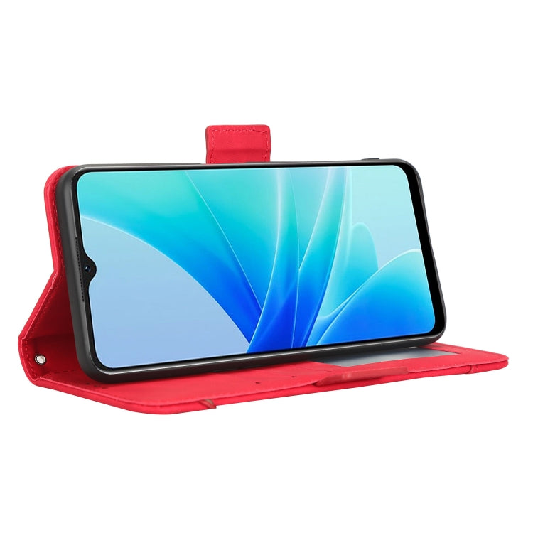 For OPPO A57 5G / 4G Skin Feel Calf Texture Card Slots Leather Phone Case