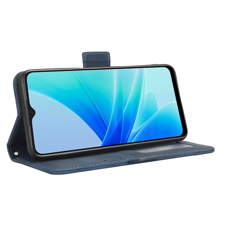 For OPPO A57 5G / 4G Skin Feel Calf Texture Card Slots Leather Phone Case