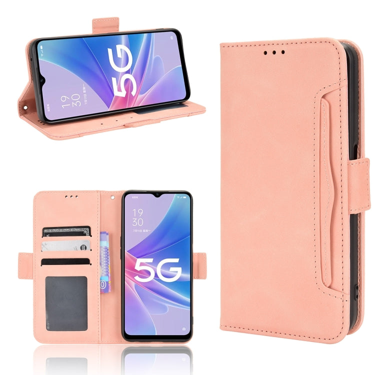 For OPPO A97 5G Skin Feel Calf Texture Card Slots Leather Phone Case