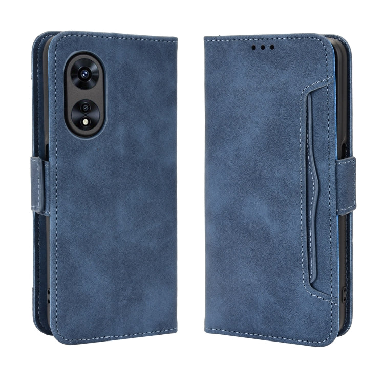 For OPPO A97 5G Skin Feel Calf Texture Card Slots Leather Phone Case