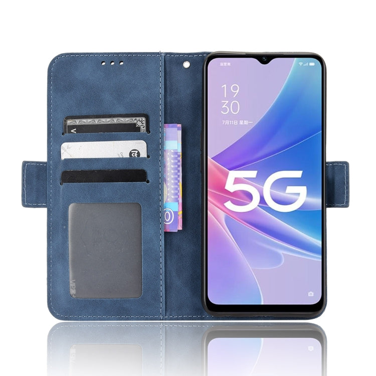 For OPPO A97 5G Skin Feel Calf Texture Card Slots Leather Phone Case