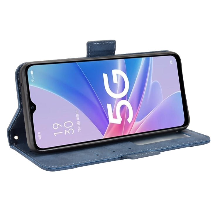 For OPPO A97 5G Skin Feel Calf Texture Card Slots Leather Phone Case