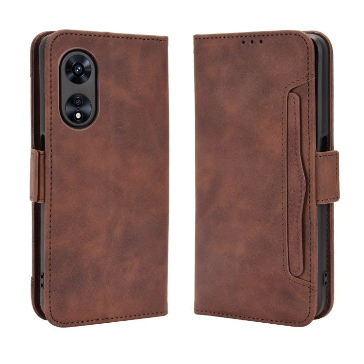 For OPPO A97 5G Skin Feel Calf Texture Card Slots Leather Phone Case