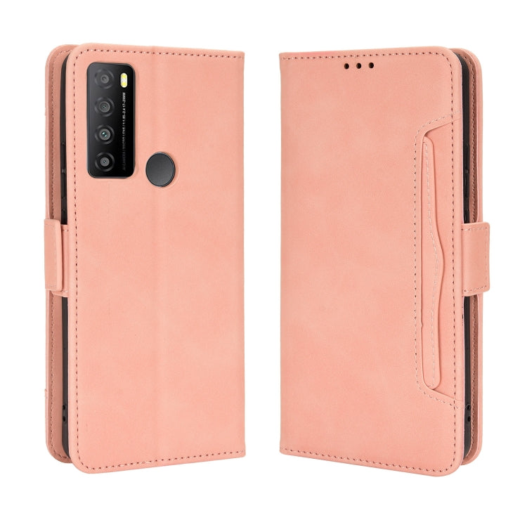 For TCL 30 XL Skin Feel Calf Texture Card Slots Leather Phone Case