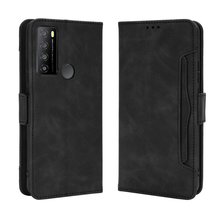 For TCL 30 XL Skin Feel Calf Texture Card Slots Leather Phone Case