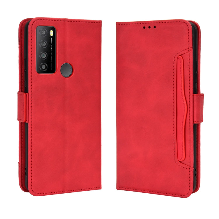 For TCL 30 XL Skin Feel Calf Texture Card Slots Leather Phone Case
