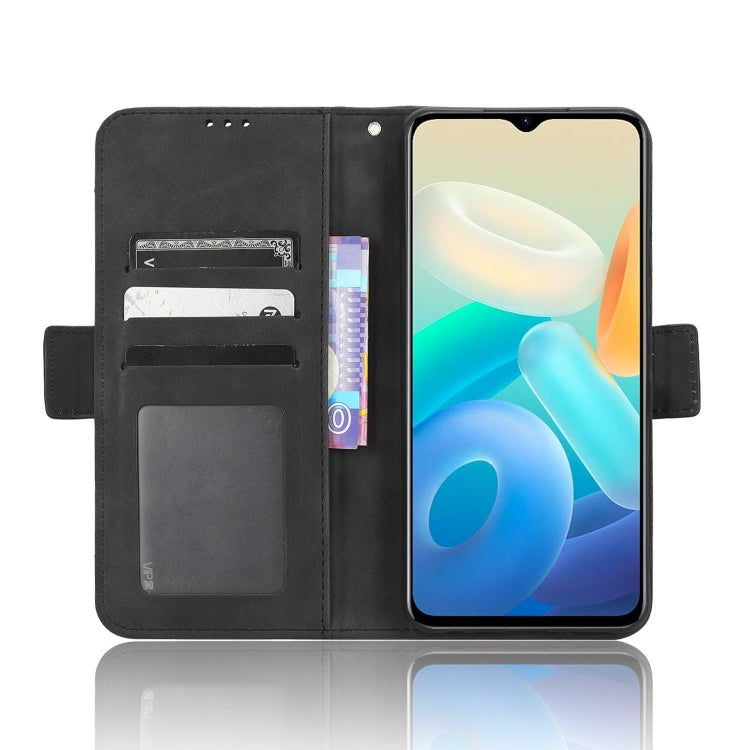 For vivo Y77 5G Skin Feel Calf Texture Card Slots Leather Phone Case