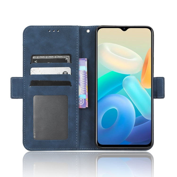 For vivo Y77 5G Skin Feel Calf Texture Card Slots Leather Phone Case