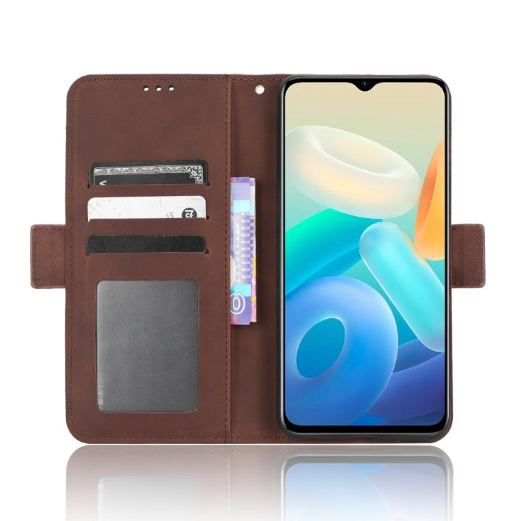 For vivo Y77 5G Skin Feel Calf Texture Card Slots Leather Phone Case