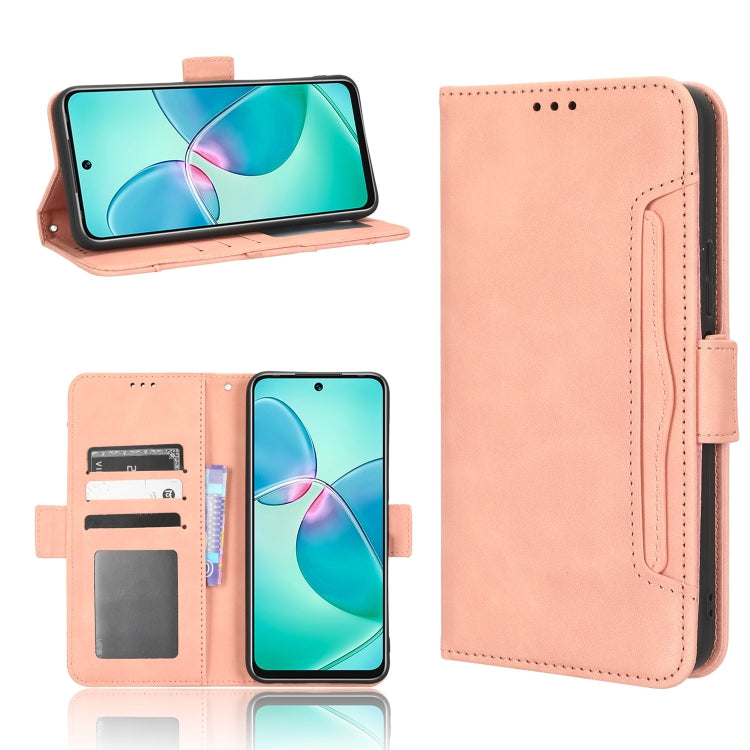 For Infinix Note 12i Skin Feel Calf Texture Card Slots Leather Phone Case