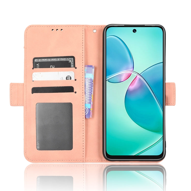 For Infinix Note 12i Skin Feel Calf Texture Card Slots Leather Phone Case