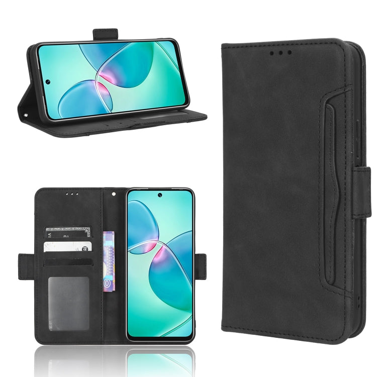 For Infinix Note 12i Skin Feel Calf Texture Card Slots Leather Phone Case