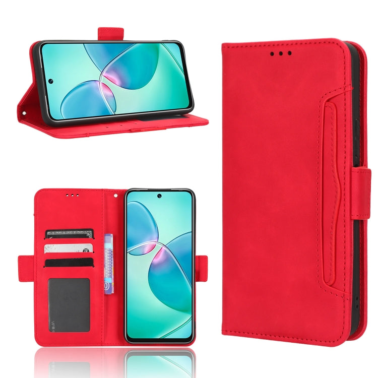 For Infinix Note 12i Skin Feel Calf Texture Card Slots Leather Phone Case