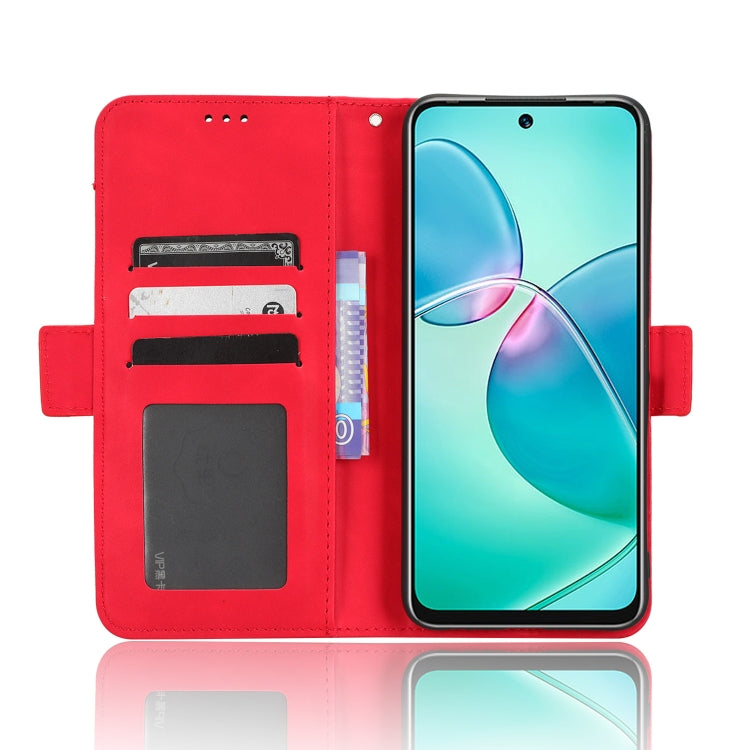 For Infinix Note 12i Skin Feel Calf Texture Card Slots Leather Phone Case