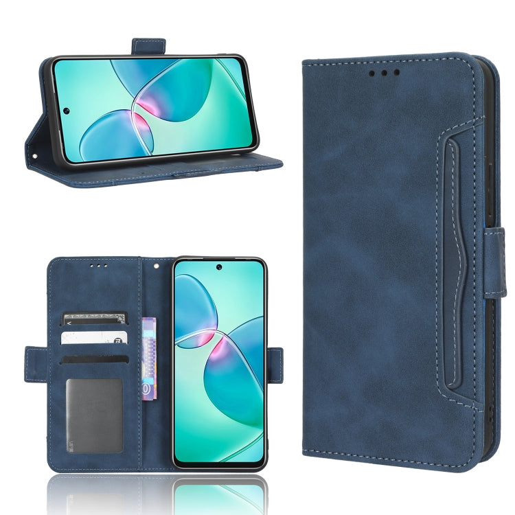 For Infinix Note 12i Skin Feel Calf Texture Card Slots Leather Phone Case