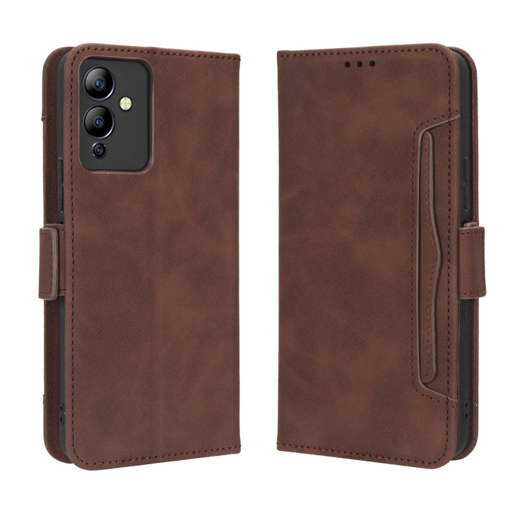 For Infinix Note 12i Skin Feel Calf Texture Card Slots Leather Phone Case