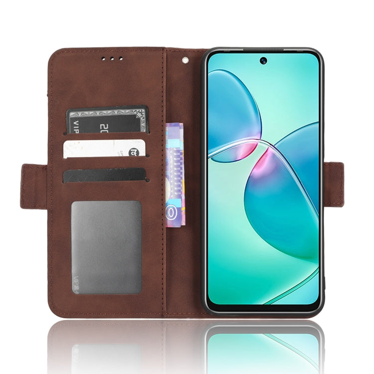 For Infinix Note 12i Skin Feel Calf Texture Card Slots Leather Phone Case