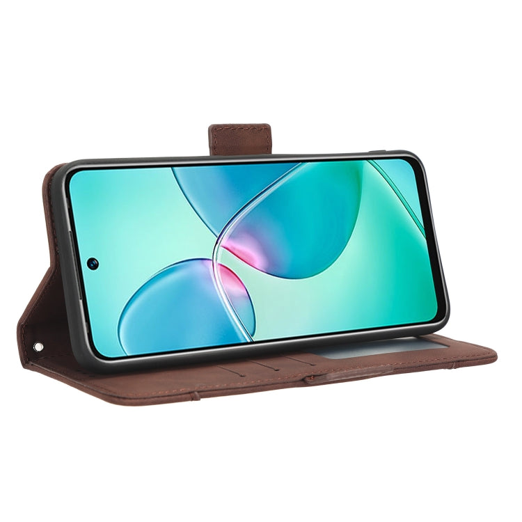 For Infinix Note 12i Skin Feel Calf Texture Card Slots Leather Phone Case
