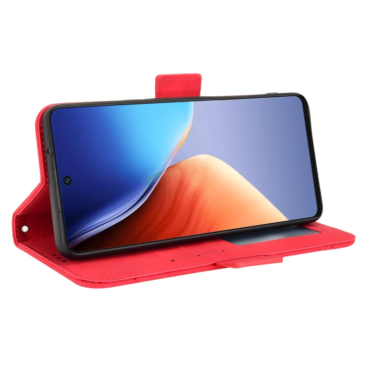 For Tecno Camon 19 Pro Skin Feel Calf Texture Card Slots Leather Phone Case