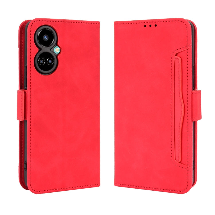 For Tecno Camon 19 Skin Feel Calf Texture Card Slots Leather Phone Case