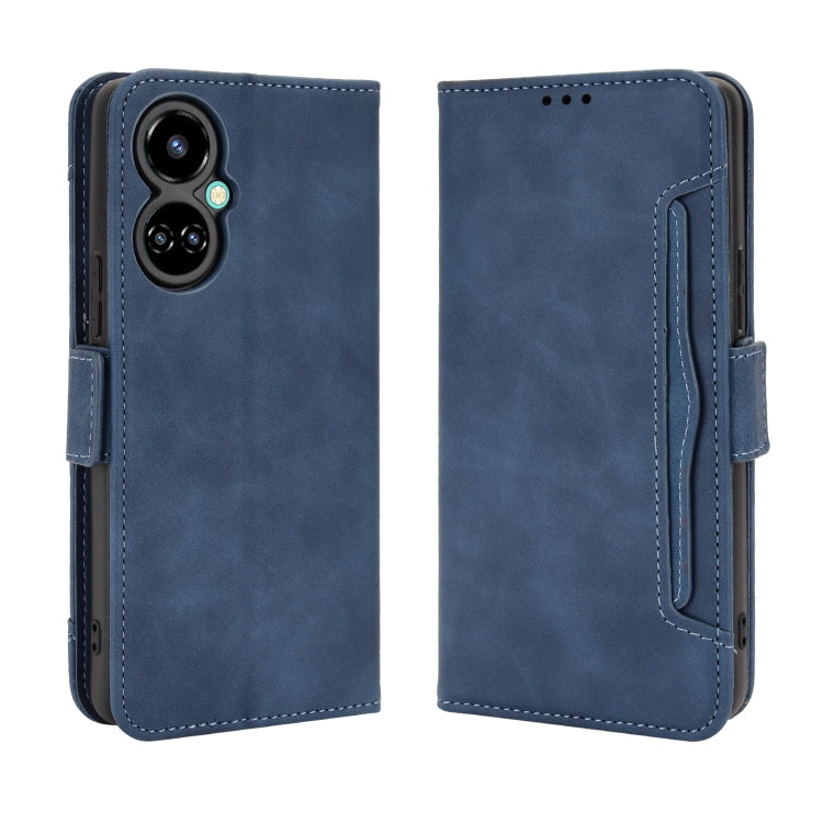 For Tecno Camon 19 Skin Feel Calf Texture Card Slots Leather Phone Case
