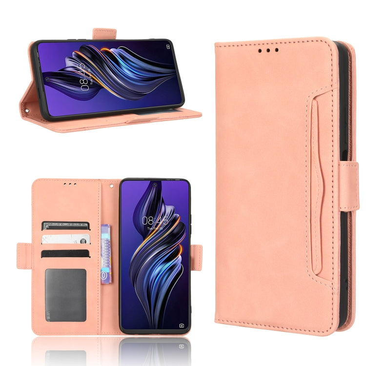 For Tecno Pova 3 Skin Feel Calf Texture Card Slots Leather Phone Case